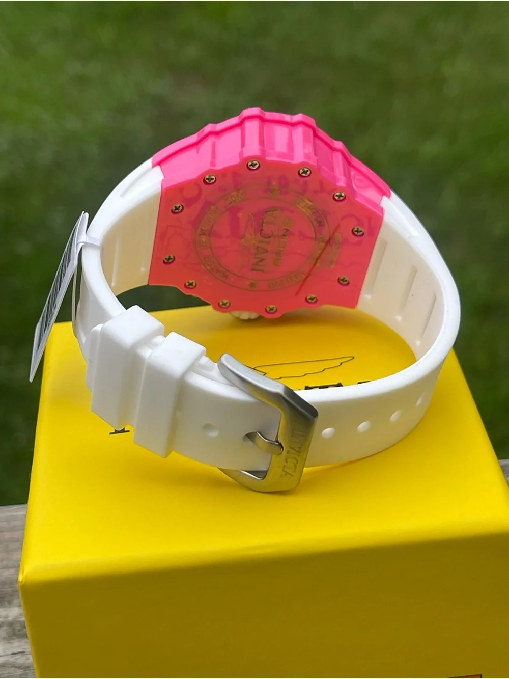 Invicta Racing Apexium Unisex Watch - 41mm, Pink & White (69624) new